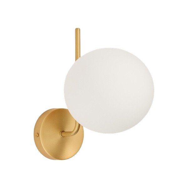 Biały/w kolorze złota metalowy kinkiet ø 15 cm Brisia – Kave Home