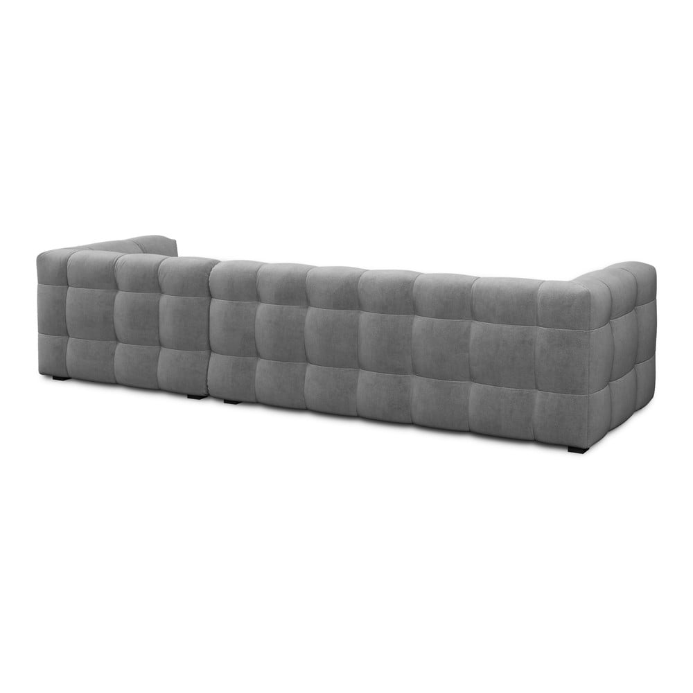 Szary aksamitny narożnik Windsor & Co Sofas Vesta, prawostronny (zdjęcie 3)