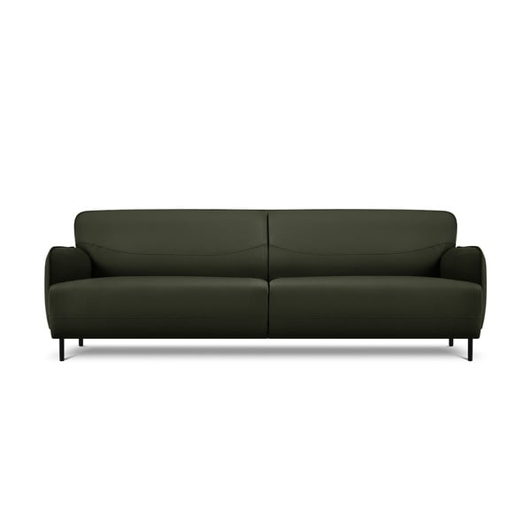Zielona skórzana sofa Windsor & Co Sofas Neso, 235x90 cm