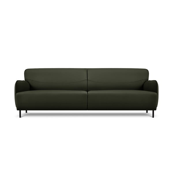 Zielona skórzana sofa Windsor & Co Sofas Neso, 235x90 cm