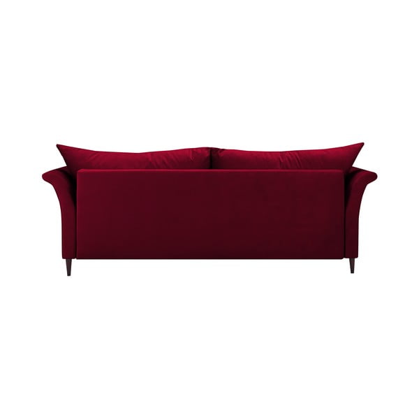 Czerwona rozkładana sofa ze schowkiem Mazzini Sofas Pivoine-image-4