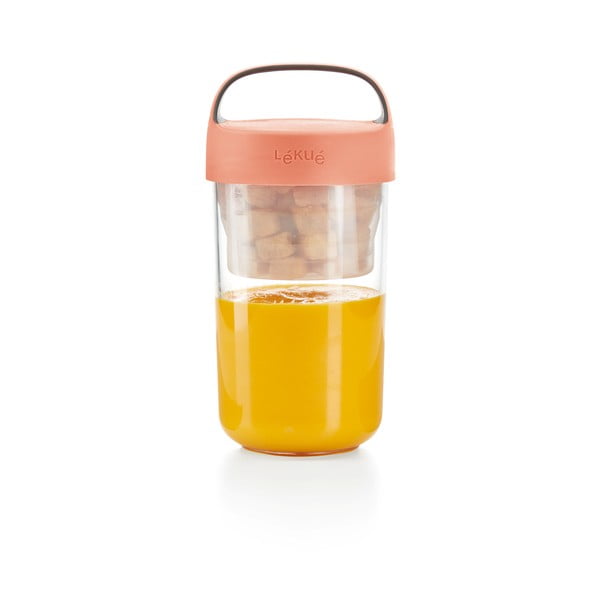 Pojemnik na zupę z pomarańczową pokrywką Lékué To Go, 600 ml-image-4