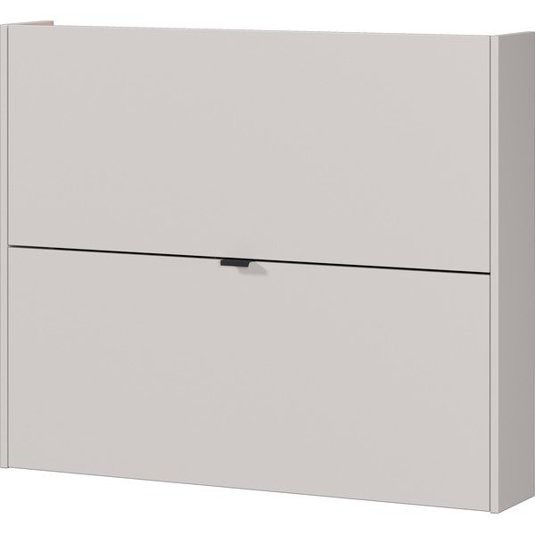 Kremowa uchylna/wisząca szafka na buty w dekorze dębu 100x83x18 cm Ameca – Germania
