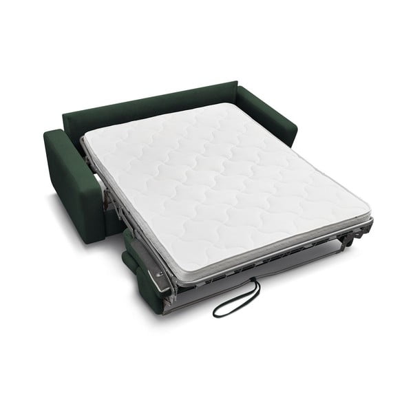 Ciemnozielona rozkładana sofa 195 cm Monaco – Bobochic Paris-image-4