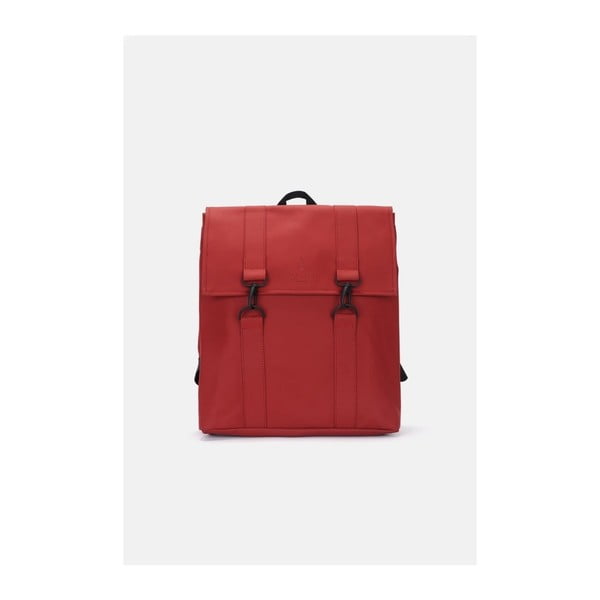 Czerwony plecak o wysokiej wodoodporności Rains MSN Backpack