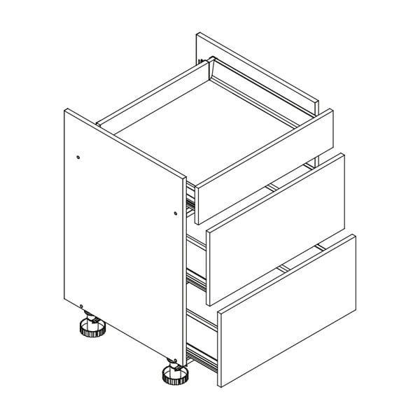 Dolna szafka kuchenna (szer.  60 cm) Kai – STOLKAR-image-2