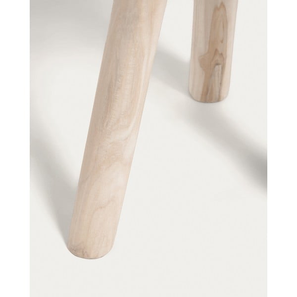 Okrągły stolik z litego drewna tekowego ø 35 cm Glenda – Kave Home-image-3