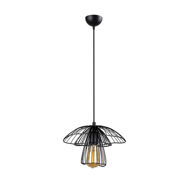 Czarna lampa wisząca Squid Lighting Root, wys. 117 cm