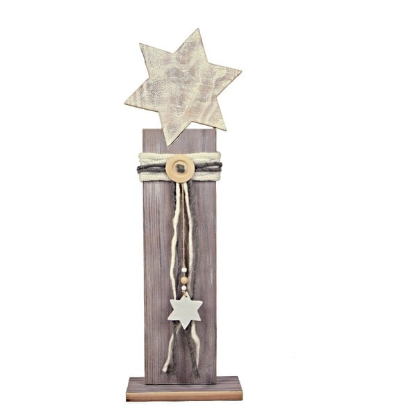 Dekoracyjna gwiazda drewniana Ego Dekor Star, wys. 77 cm