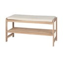 Naturalna szafka na buty z litego drewna akacjowego z siedziskiem Acina – Wenko