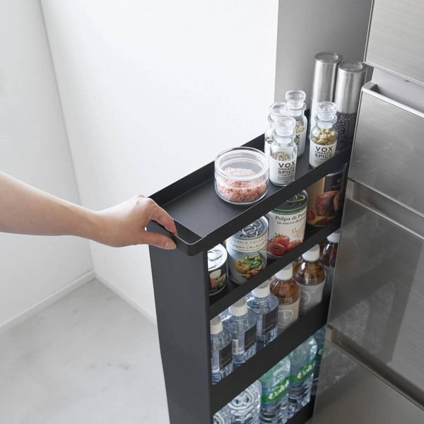 Stalowy regał łazienkowy w kolorze matowej czerni 48x80,5 cm Tower – YAMAZAKI-image-1