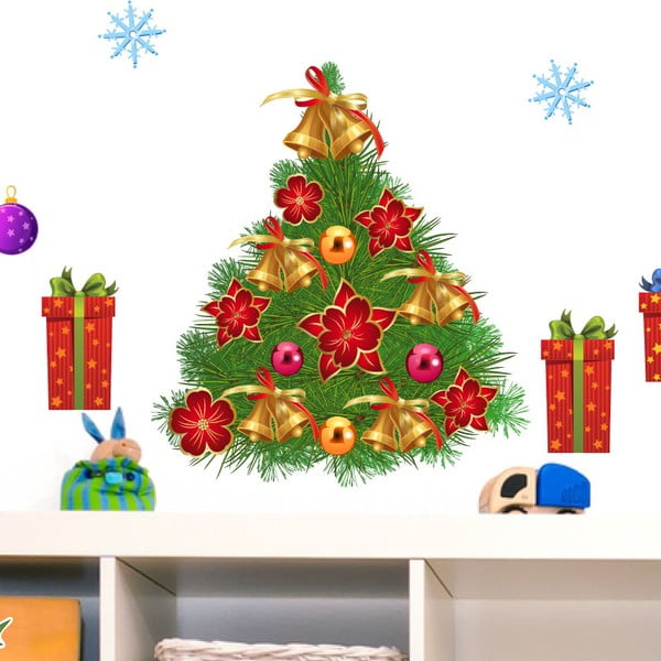 Naklejki Christmas Tree and Flakes-image-2