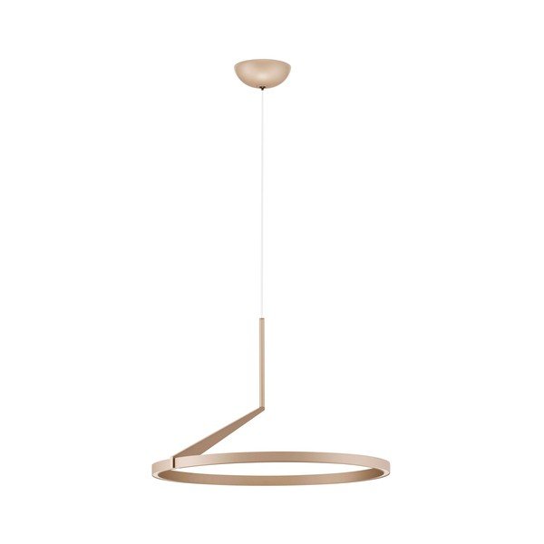 Aluminiowa lampa wisząca LED ze ściemniaczem w kolorze różowego złota ø 60 cm Tilia – Nova Luce
