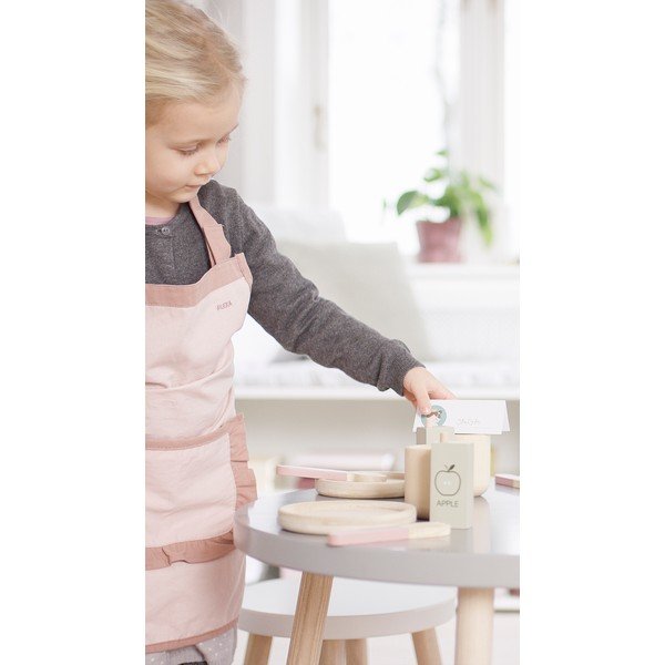 Różowy stołek dziecięcy Flexa Dots, ø 30 cm-image-3