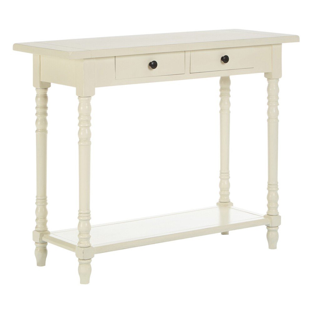 Konsola z litego drewna sosnowego w kolorze kości słoniowej 35x96 cm Heritage – Premier Housewares