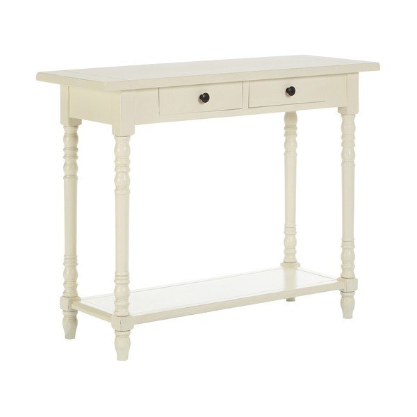 Konsola z litego drewna sosnowego w kolorze kości słoniowej 35x96 cm Heritage – Premier Housewares