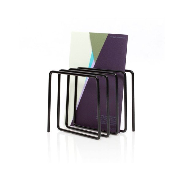 Czarny gazetnik Magazine Rack-image-3