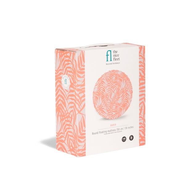 Pomarańczowy dmuchany materac plażowy The Nice Fleet Bahia-image-2