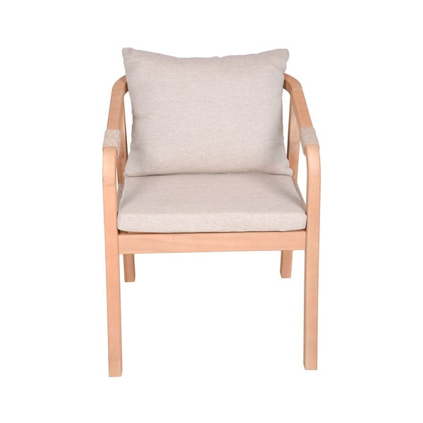 Drewniane krzesła ogrodowe w naturalnym kolorze zestaw 2 szt. Bogota – Garden Pleasure-image-1