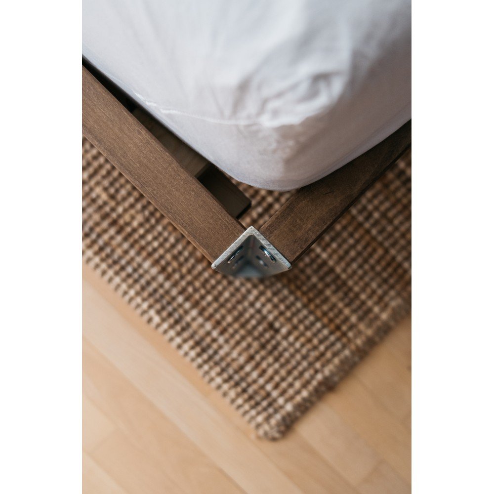 Brązowe łóżko dwuosobowe z litego drewna sosnowego ze stelażem 160x200 cm Core – Karup Design (zdjęcie 9)