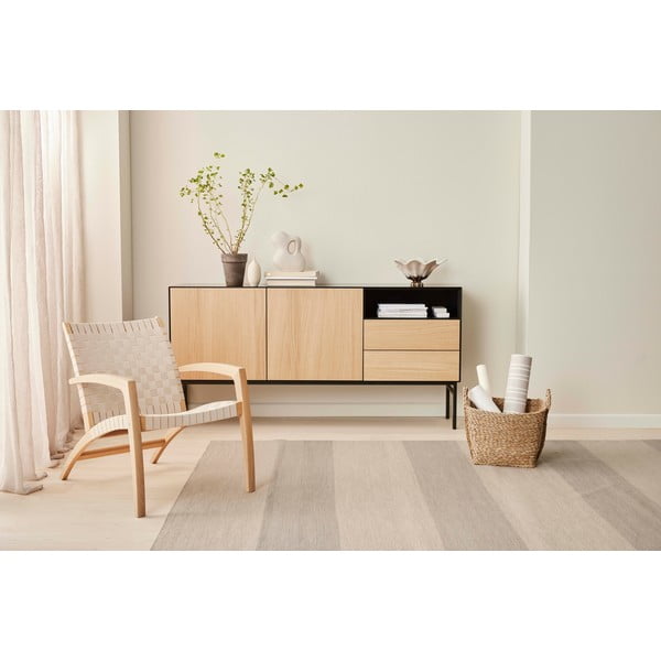 Czarna niska komoda w dekorze dębu 180x89 cm Edge by Hammel – Hammel Furniture-image-2