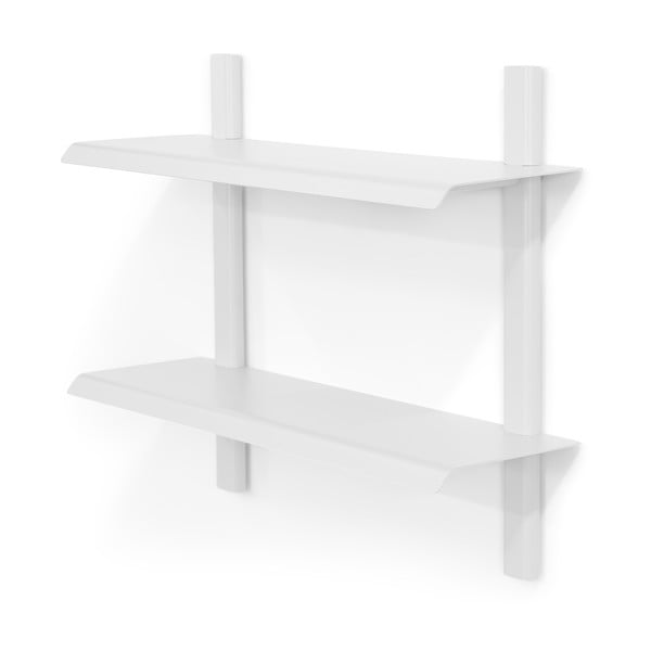 Biała wielopoziomowa metalowa półka 60 cm Hola – Spinder Design-image-2