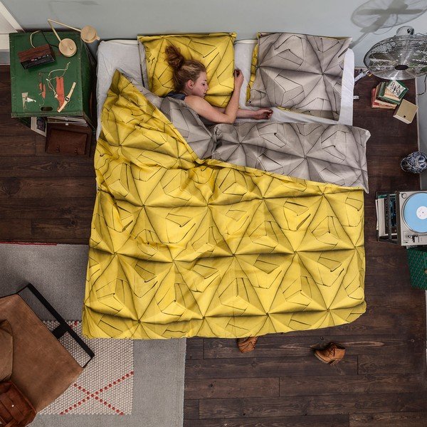 Pościel Snurk Monogami Yellow 200x200 cm-image-1