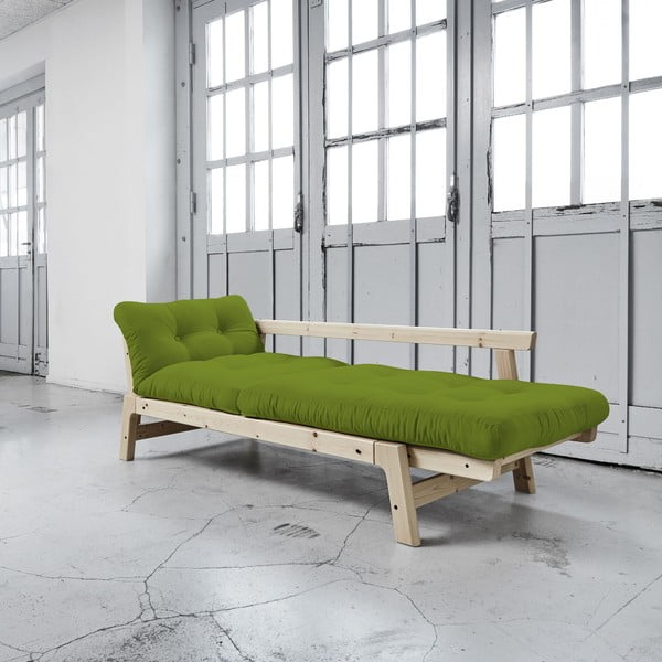 Sofa rozkładana Karup Step Natural/Lime