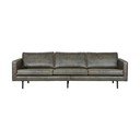 Ciemnozielona sofa z imitacji skóry 277 cm Rodeo – WOOOD