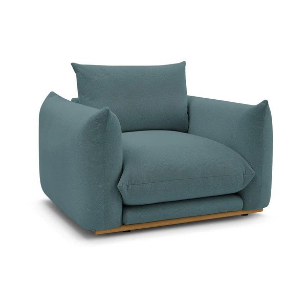 Niebieski fotel Ernest – Bobochic Paris