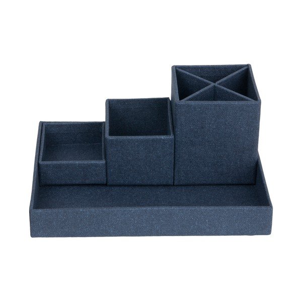 Ciemnoniebieski 4-częściowy przybornik Bigso Box of Sweden Lena-image-3