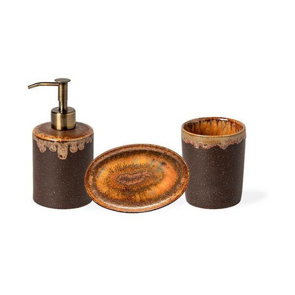 Brązowa kamionkowa mydelniczka Poterie Bath – Casafina-image-1