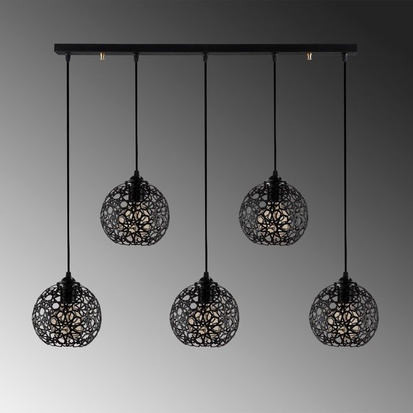 Czarna lampa wisząca ø 17 cm Fellini – Opviq lights-image-1