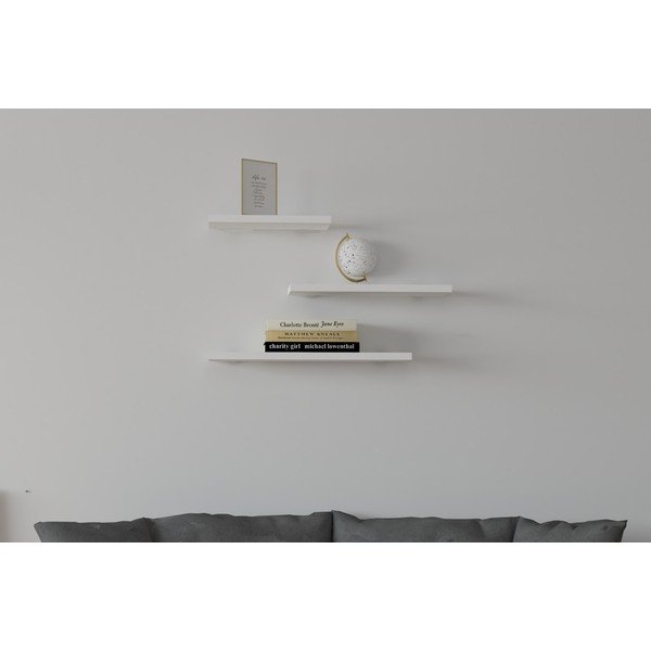 Biała półka zestaw 3 szt. Leila – Kalune Design-image-4