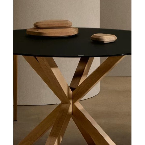 Stół ze szklanym blatem 100x200 cm Argo – Kave Home-image-1