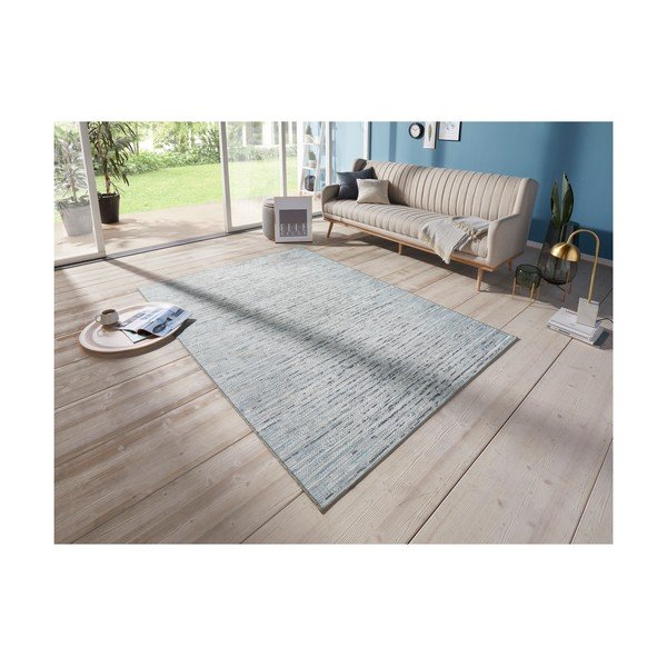 Antracytowo-niebieski dywan odpowiedni na zewnątrz Elle Decoration Curious Laval, 77x150 cm-image-4
