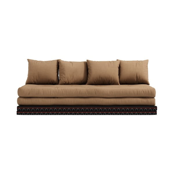 Sofa rozkładana z brązowym obiciem Karup Design Chico Mocca