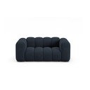 Ciemnoniebieska sofa z tkaniny szenilowej 170 cm Lupine – Micadoni 