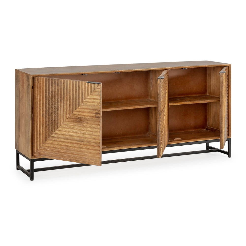 Komoda z litego drewna mango w naturalnym kolorze 170x79x40 cm Nereida – MOME (zdjęcie 4)