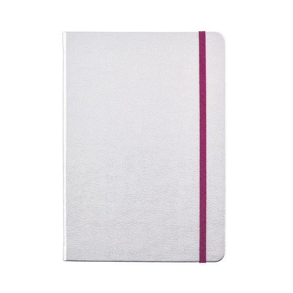 Notes A5 w srebrnym kolorze Busy Bullet, 128 stron