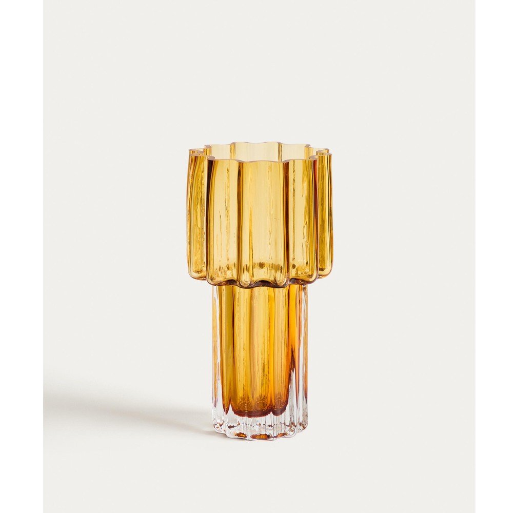 Pomarańczowy szklany wazon (wysokość 30 cm) Cristila – Kave Home