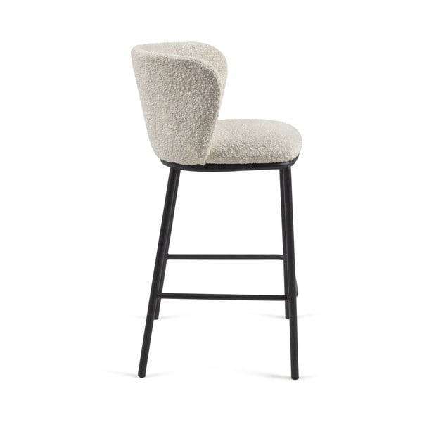 Biały hoker (wysokość siedziska 65 cm) Ciselia – Kave Home-image-3