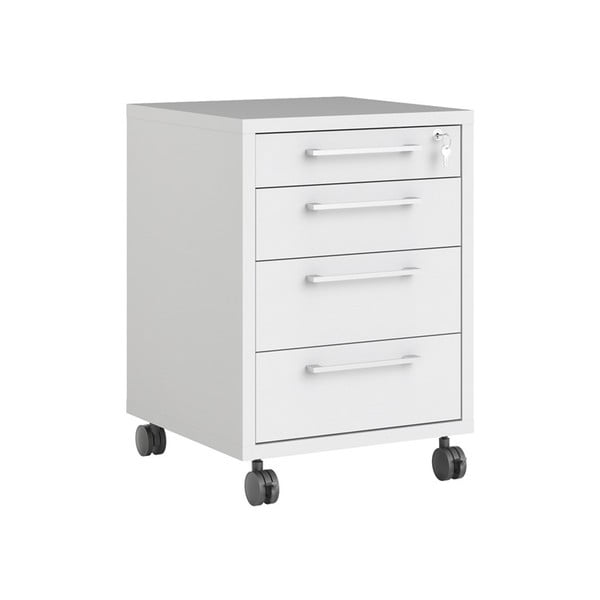 Biała szafka z zamkiem 48x68 cm Prima – Tvilum-image-2