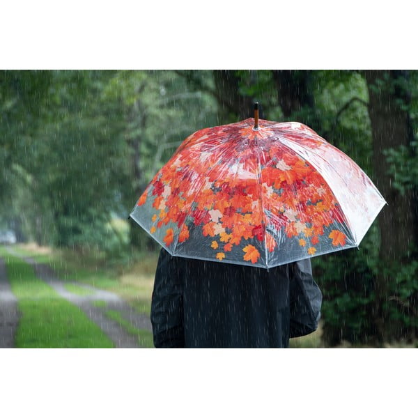 Przezroczysty parasol Esschert Design Ambiance Birdcage Fall Leaves, ⌀ 93 cm-image-1