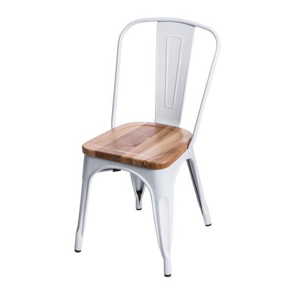 Białe krzesło D2 Paris Ash Wood