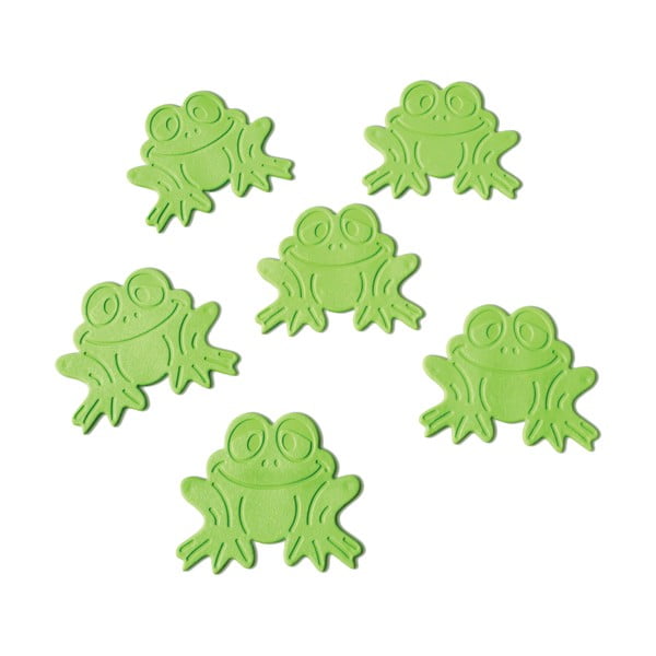 Dziecięce maty antypoślizgowe do wanny 6 szt. 9x8 cm Grenouilles – Spirella