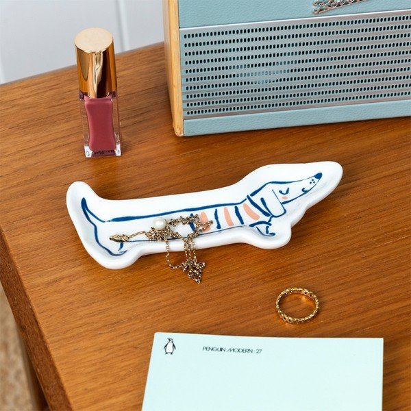 Stojak na biżuterię ceramiczny Sausage dog – Rex London-image-1