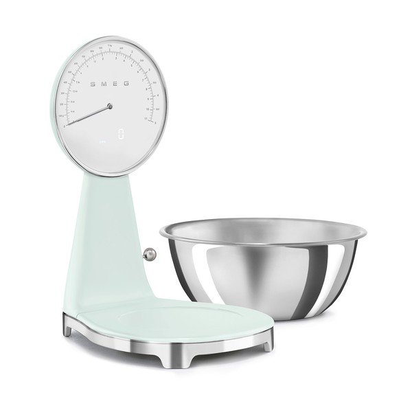 Jasnozielona plastikowa cyfrowa waga kuchenna – SMEG-image-3