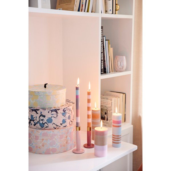 Pomarańczowo-szara świeczka Bahne & CO, czas palenia 8 h-image-2