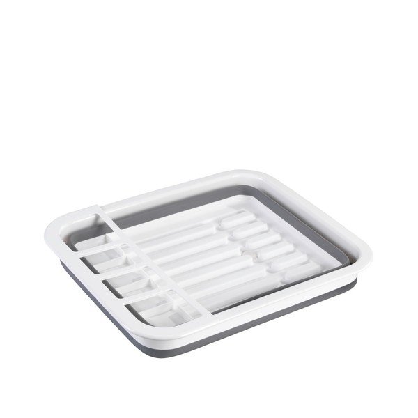 Biało-szary składany ociekacz do naczyń Wenko Rack-image-1